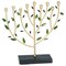 Rite Lite 10.25" Oliver Green and Gold Hand Crafted Hanukkah Tree Menorah
